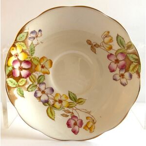 Royal Albert Clematis Saucer Only Bone China England Replacement Floral Tea